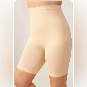 Shapermint Empetua Women’s High Waisted Shaper Shorts XXXL Nude/ Beige NWT